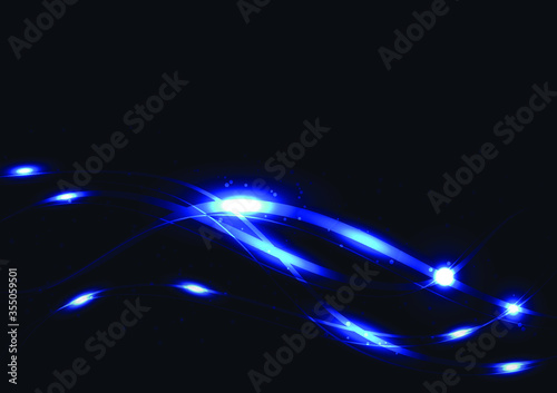 Abstract line Background. Light. Blue . dark blue background.