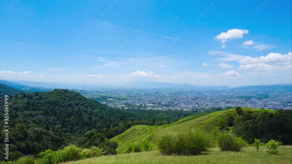 若草山からの眺望 奈良 タイムラプス フィクス撮影 グレーディング インターバル撮影 若草山からの眺望 奈良 タイムラプス フィクス撮影 グレーディング インターバル撮影