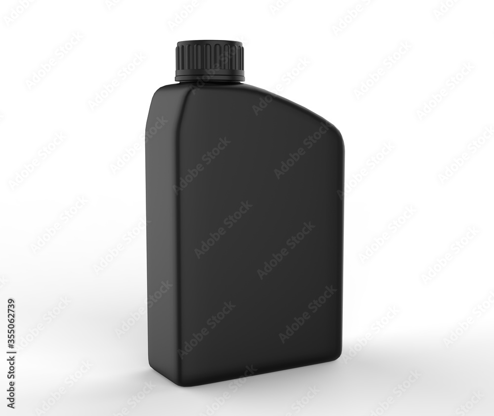 Blank  Mini Plastic Jerry Can For Branding And Mock up, 3d Render Illustration.