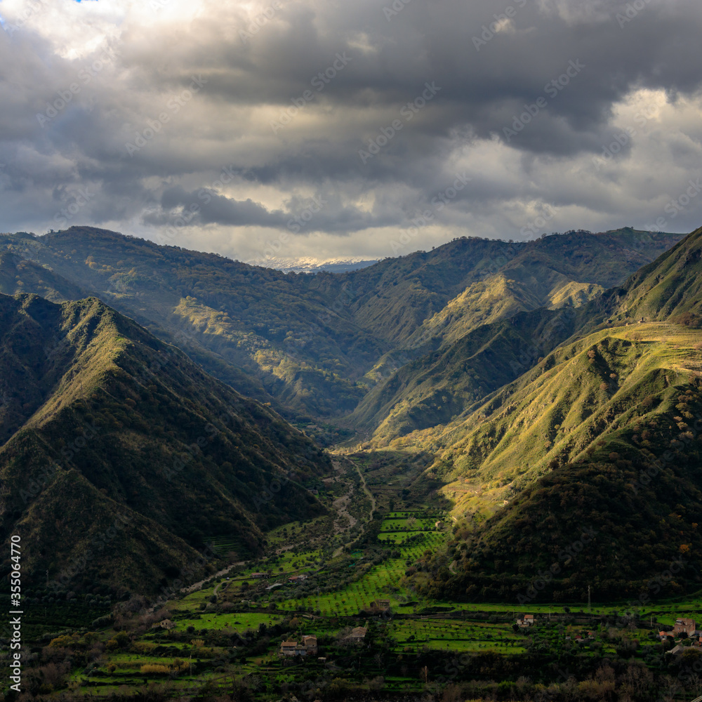 Fototapeta premium mountain landscape with clouds
