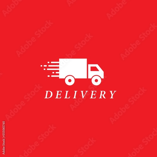 Truck logo template vector icon design