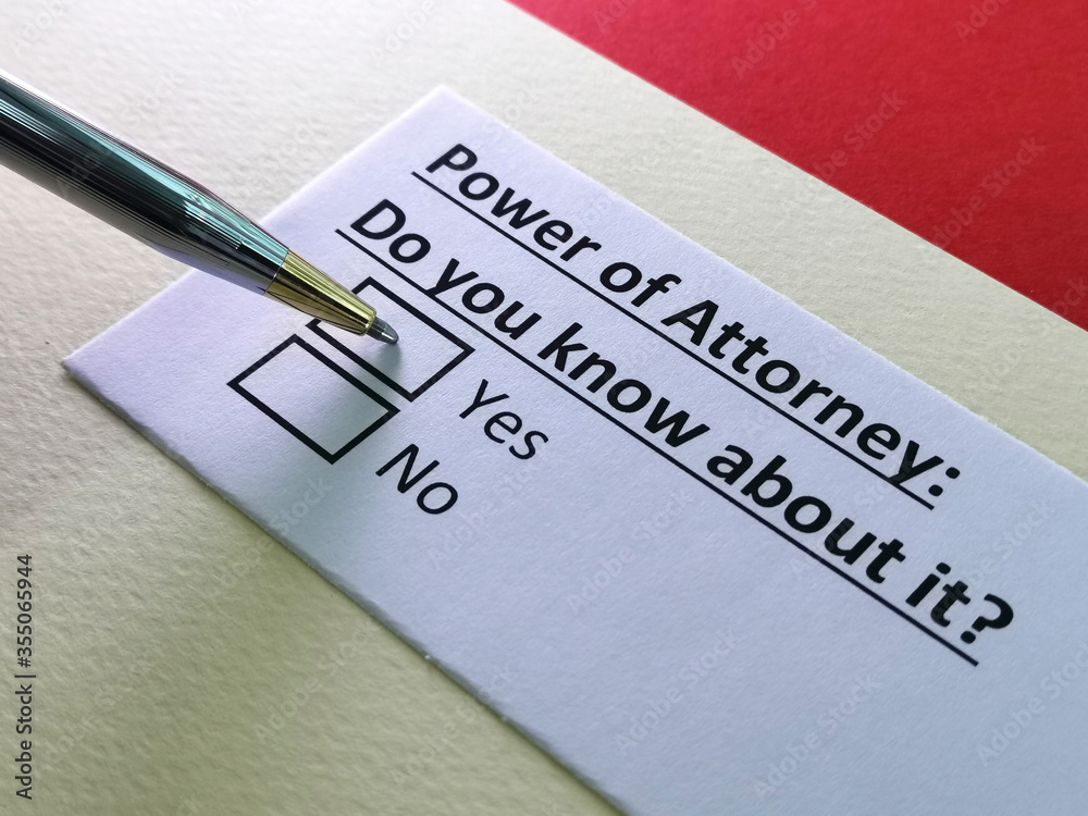 Fototapeta premium Questionnaire about conveyancing