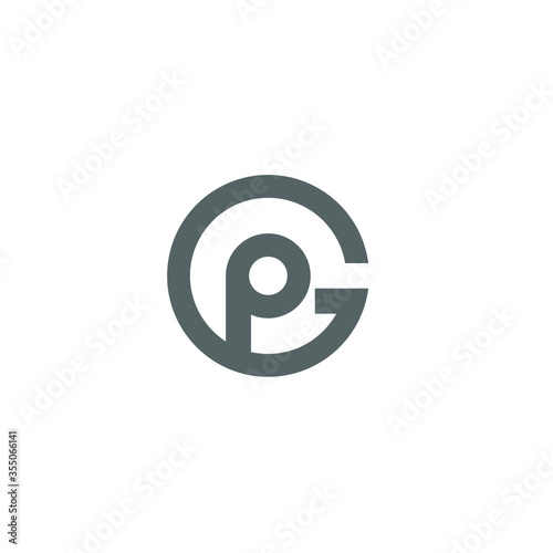 PG logo, P inside the circle logo