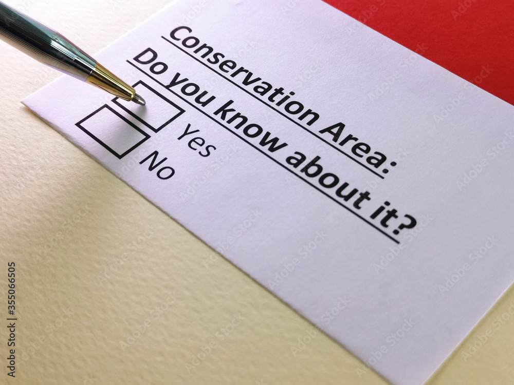Fototapeta premium Questionnaire about conveyancing