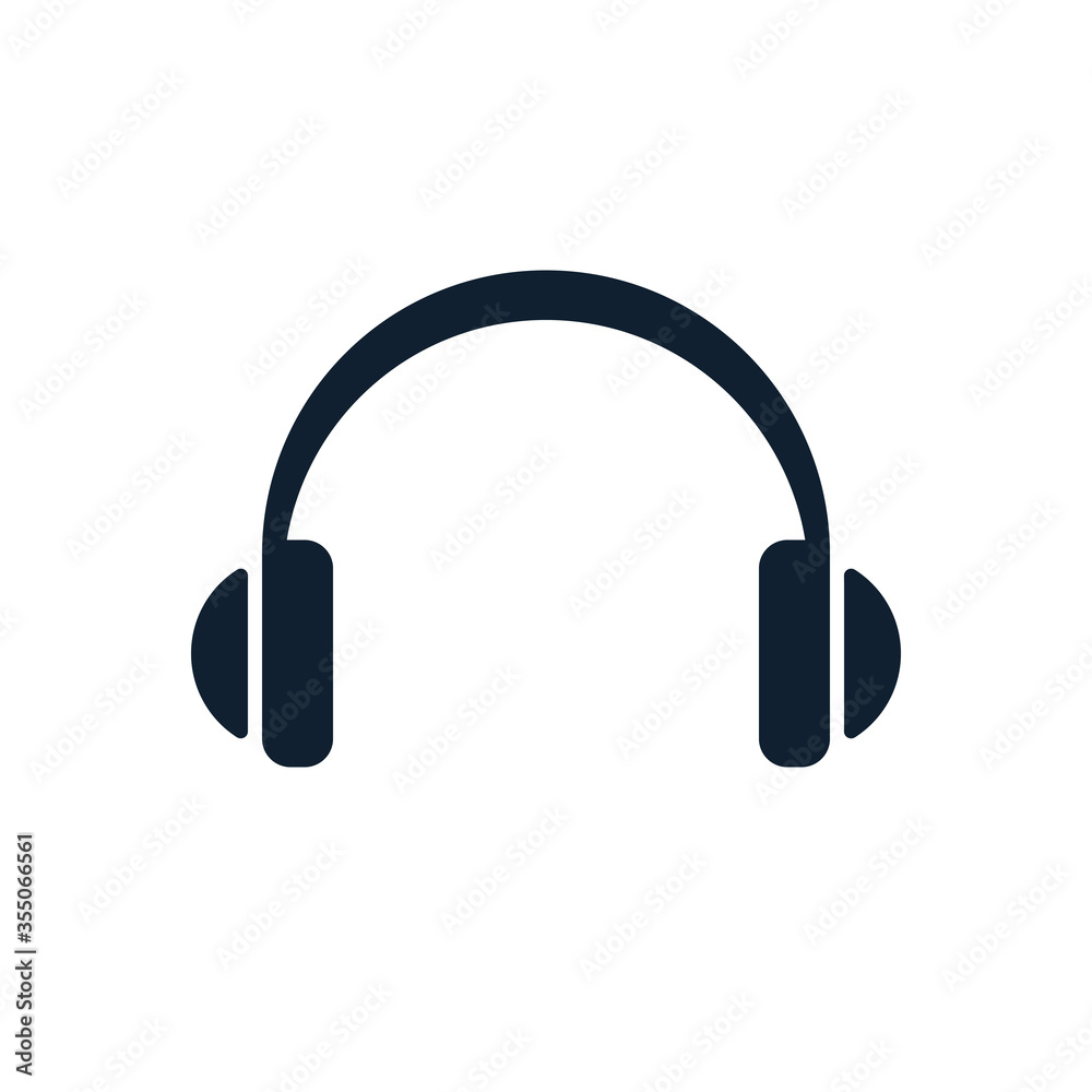 Headphones flat icon Headphones flat icon