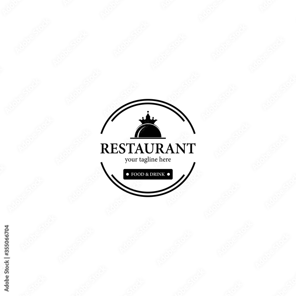 Fototapeta premium Restaurant logo template vector icon design
