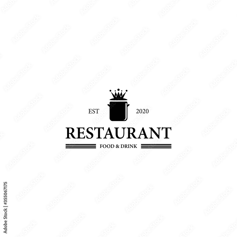 Fototapeta premium Restaurant logo template vector icon design