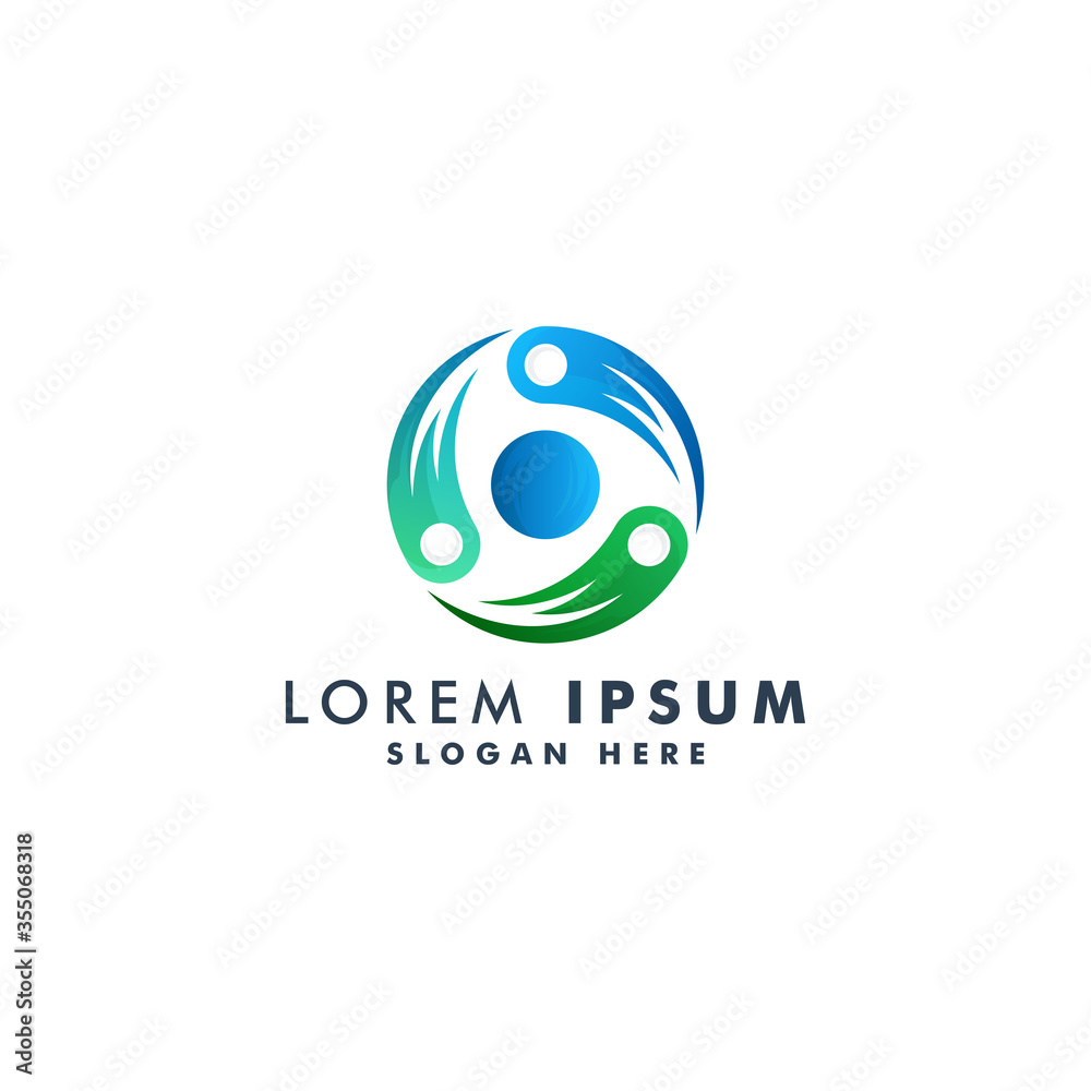 Circle abstract logo template design vector illustration Circle abstract logo template design vector illustration