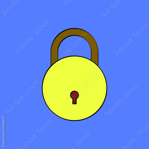 round lock color art work for home, office & bank security