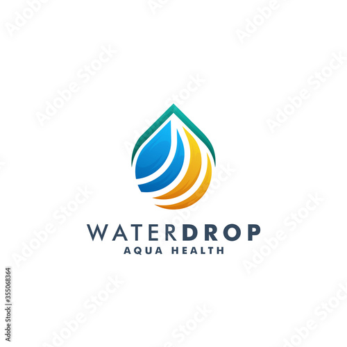 Free Download water drop logo design template vector illustration - GFXLoad