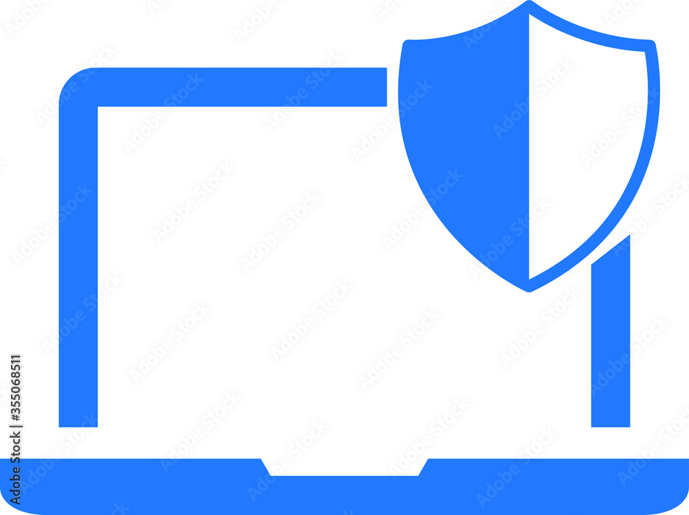 computer protect icon. laptop protection icon computer protect icon. laptop protection icon