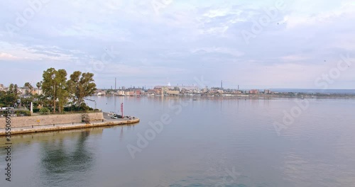 Wallpaper Mural View of Taranto industrial area in the morning Torontodigital.ca