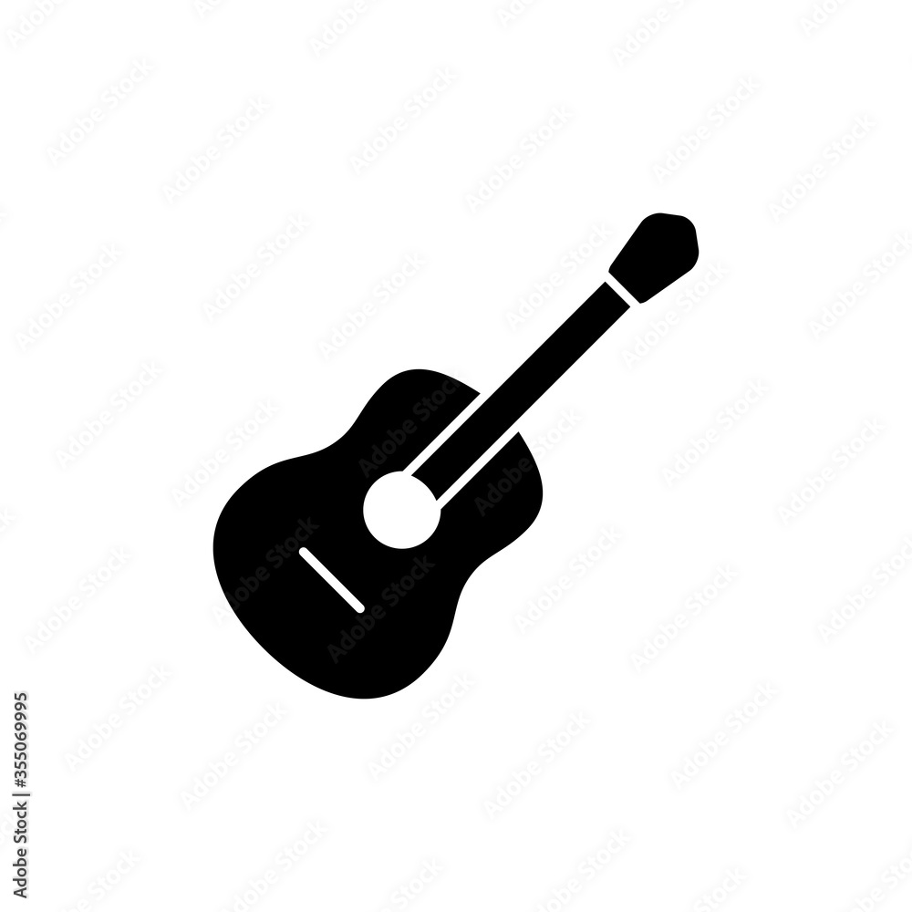 guitar icon vector symbol template design trendy guitar icon vector symbol template design trendy