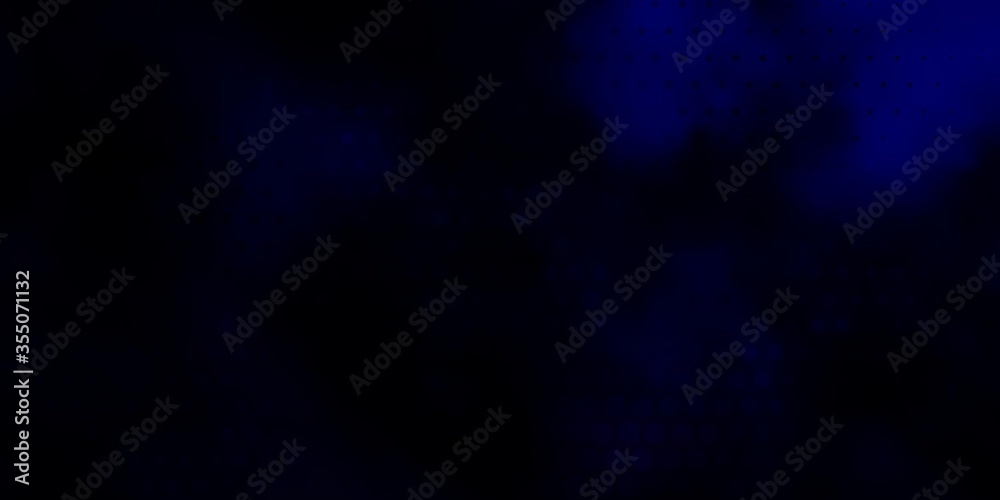 Dark BLUE vector texture with disks. Glitter abstract illustration with colorful drops. Pattern for wallpapers, curtains. Dark BLUE vector texture with disks. Glitter abstract illustration with colorful drops. Pattern for wallpapers, curtains.