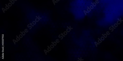 Dark BLUE vector texture with disks. Glitter abstract illustration with colorful drops. Pattern for wallpapers, curtains.