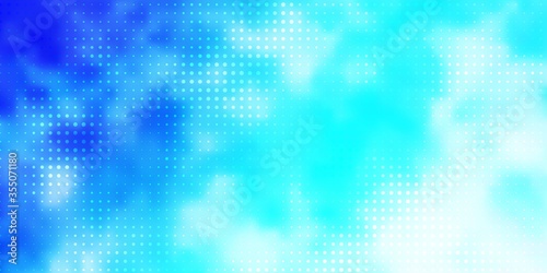 Light BLUE vector layout with circle shapes. Illustration with set of shining colorful abstract spheres. Pattern for wallpapers, curtains.