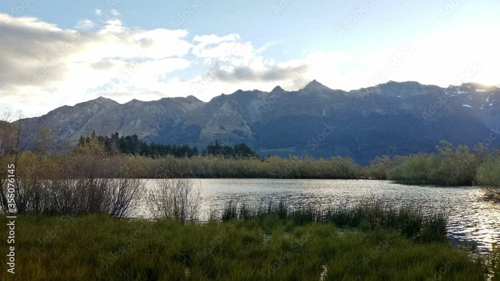 Beautiful landscape of south island New Zealand