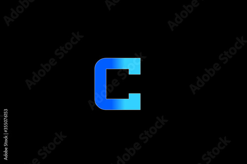 Capital letter C vector image