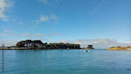 Beautiful scenery around Riverton beach New Zealand