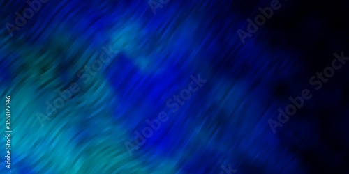 Dark BLUE vector backdrop with curves. Abstract illustration with bandy gradient lines. Pattern for business booklets  leaflets
