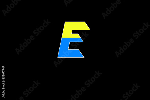 Free Download Capital letter E vector image - GFXLoad