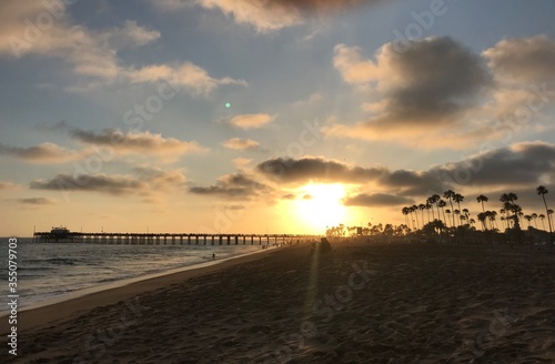 sunset on the beach