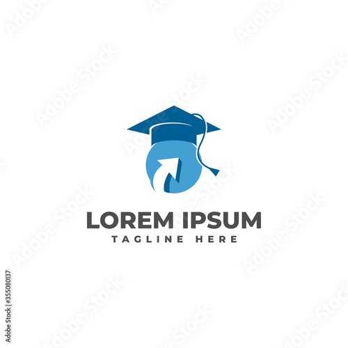 Direction Success Study Logo Vector Icon Illustration