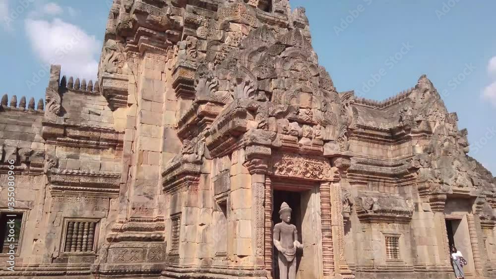 Ancient Prasat Hin Phnom Rung (Phnom Rung Rock Castle), The Historical Landmark of Burirum Province, Thailand Ancient Prasat Hin Phnom Rung (Phnom Rung Rock Castle), The Historical Landmark of Burirum Province, Thailand