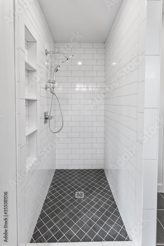 modern bathroom with shower