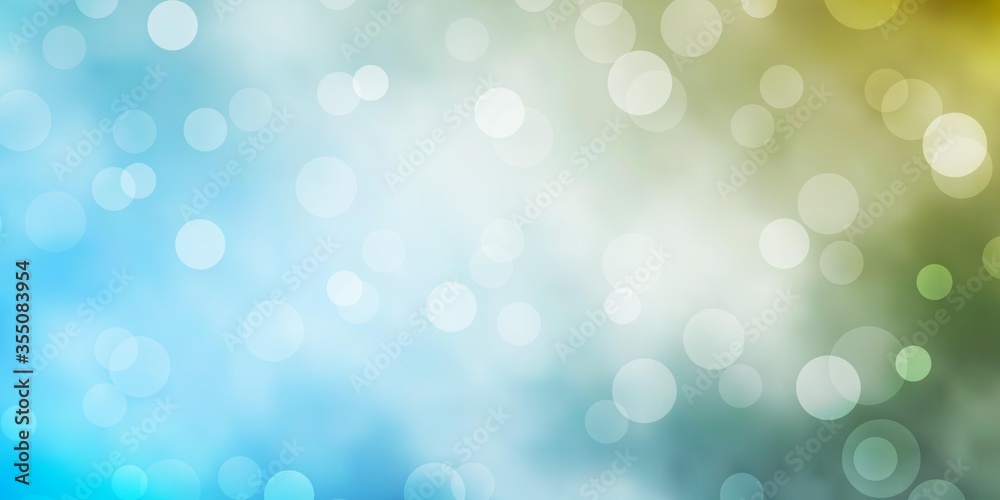 Light Blue, Yellow vector layout with circle shapes. Modern abstract illustration with colorful circle shapes. Pattern for websites. Light Blue, Yellow vector layout with circle shapes. Modern abstract illustration with colorful circle shapes. Pattern for websites.