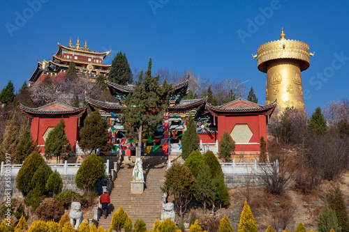Famous square in Shangri-La China
