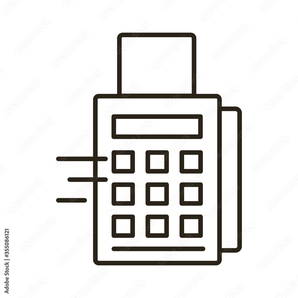 voucher machine line style icon voucher machine line style icon