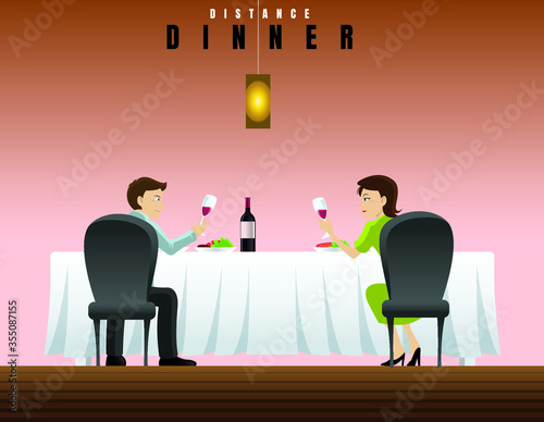 dinner distancing new normal
