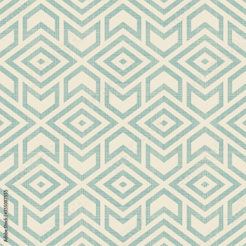 Abstract seamless striped geometric pattern on texture background in retro colors. Creative vector pattern for ceramic tile, wallpaper, linoleum, textile, web page background.