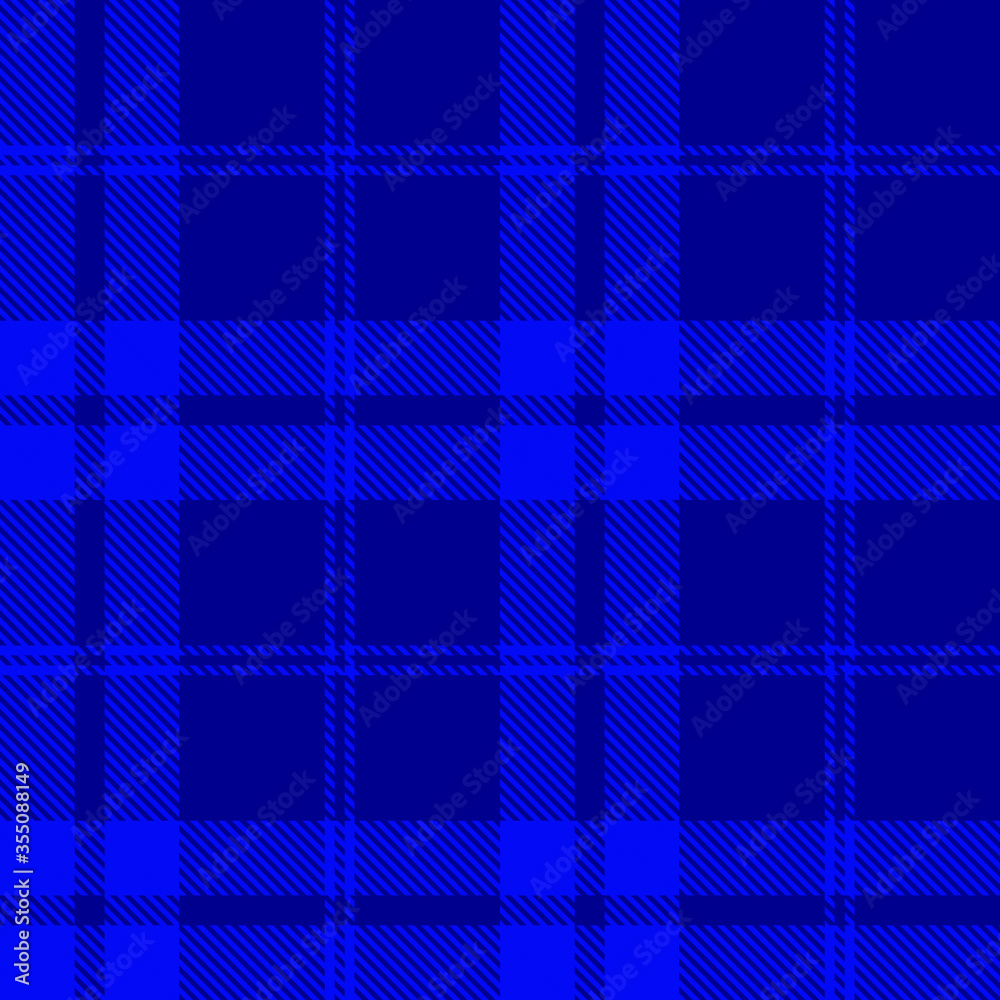 Tartan plaid seamless pattern blue color background. Flannel shirts , Vector illustration for wallpapers, White line color fabric , Scottish cage . Tartan plaid seamless pattern blue color background. Flannel shirts , Vector illustration for wallpapers, White line color fabric , Scottish cage .