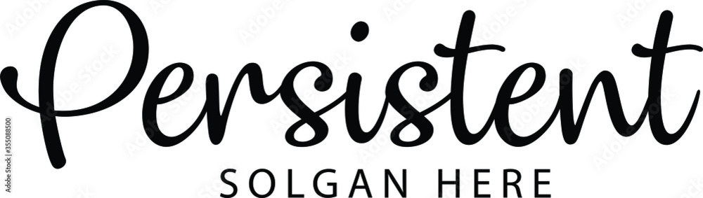A hand-drawn signature logo design template A hand-drawn signature logo design template