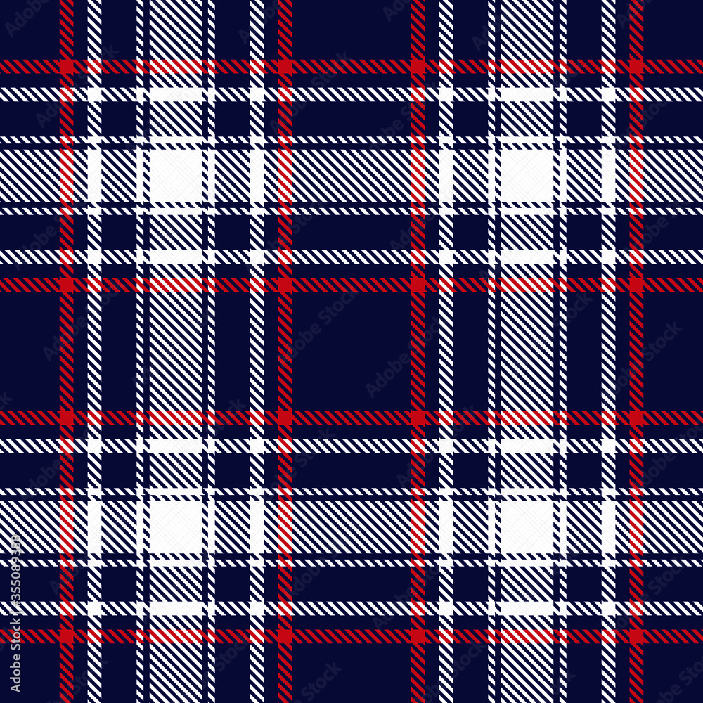 Tartan plaid seamless pattern blue color background. Flannel shirts