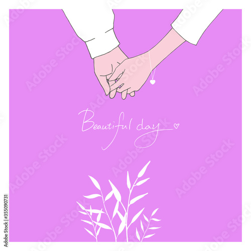 Plakat 연인의 맞잡은 손