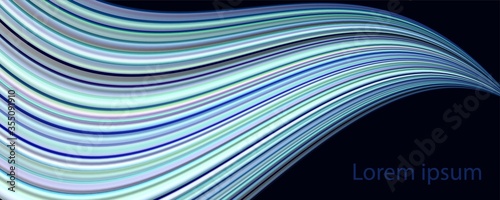 Modern abstract gradient with 3d fluid shapes