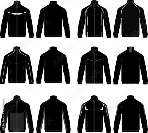style cutting jacket design template 