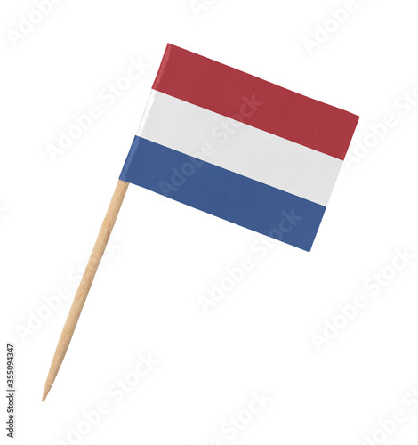 Photography Small paper dutch flag on wooden stick