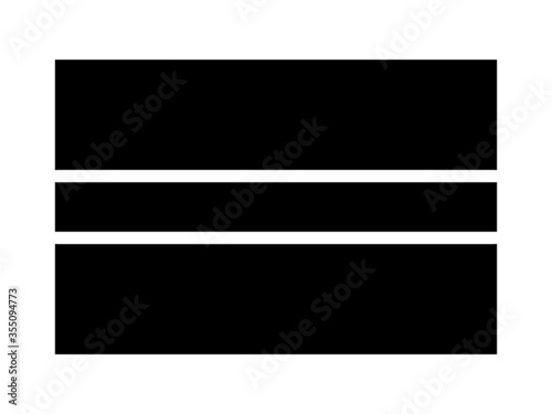 Botswana Flag Black and White. Country National Emblem Banner. Monochrome Grayscale EPS Vector File.