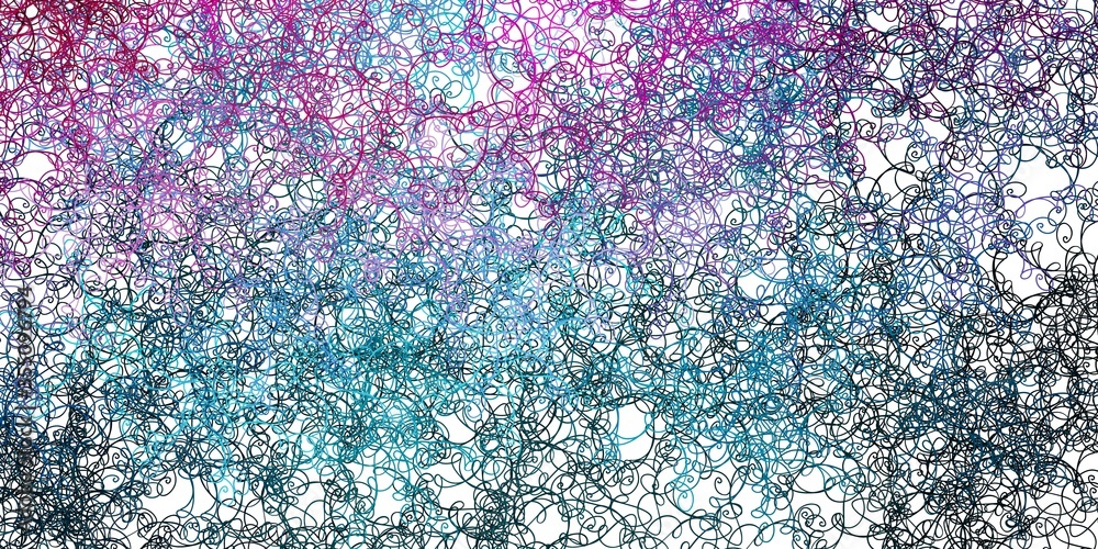 Obraz premium Light Blue, Red vector texture with curves.