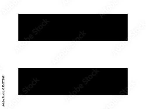 Gabon Flag Black and White. Country National Emblem Banner. Monochrome Grayscale EPS Vector File.