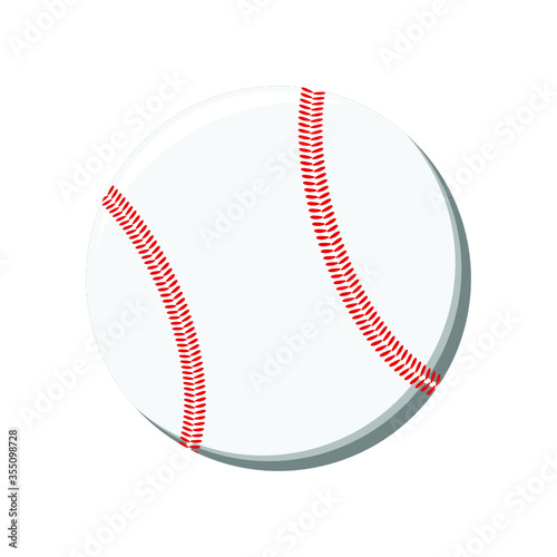 Baseball icon in trendy design style. Baseball icon isolated on white background. Baseball vector icon simple and modern flat symbol for web site, mobile, logo, app, UI.