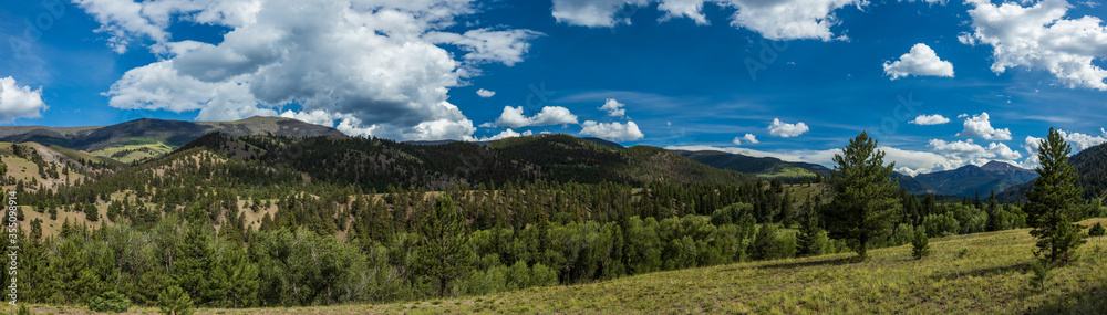 panoramic view of the mountains