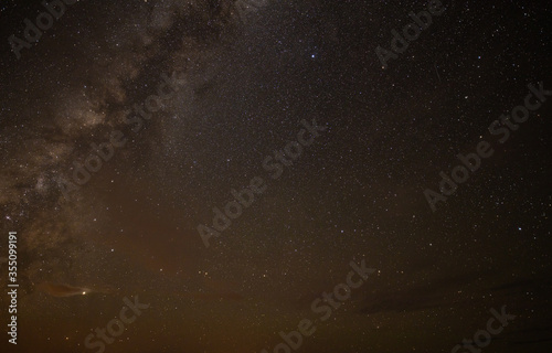 starry night with milky way