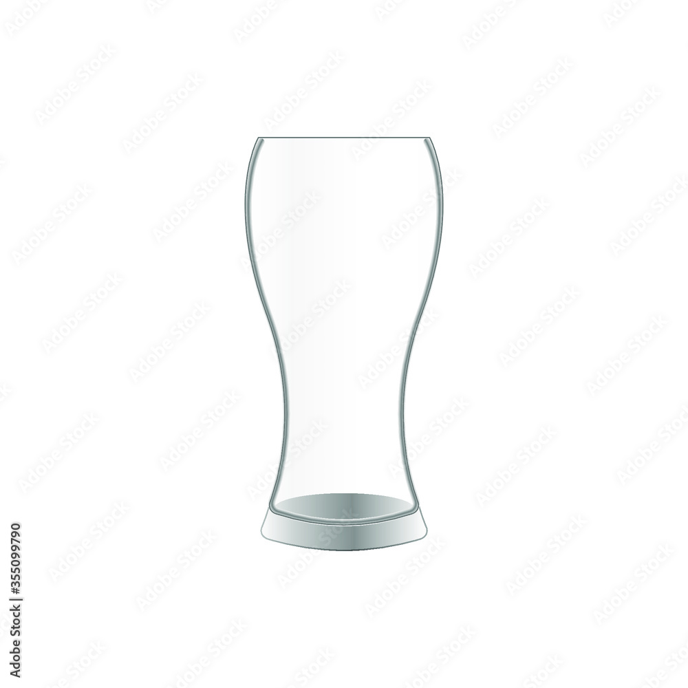 empty glass isolated on white empty glass isolated on white