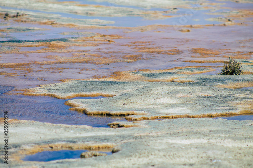 View of Limassol Salt Lake, the largest inland body of water on the island of Cyprus