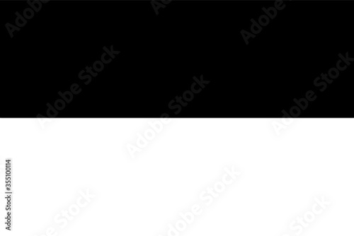 Indonesia Flag Black and White. Country National Emblem Banner. Monochrome Grayscale EPS Vector File.